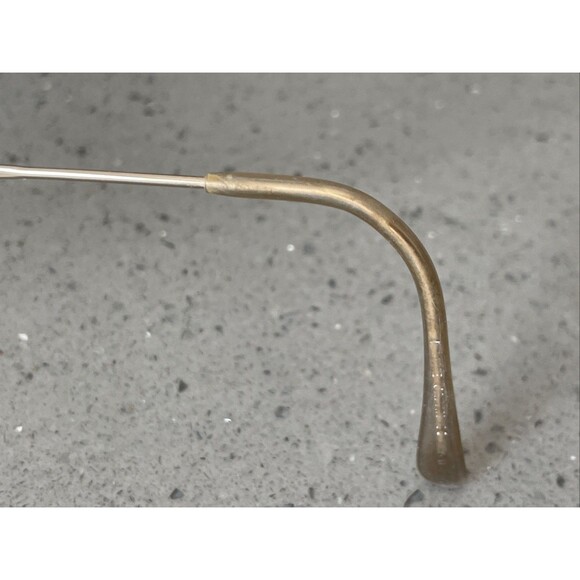 Marchon Autoflex w Flexon Eyeglasses Frames ONLY 40 Gold Full Rim 58-15-150 - Picture 8 of 16